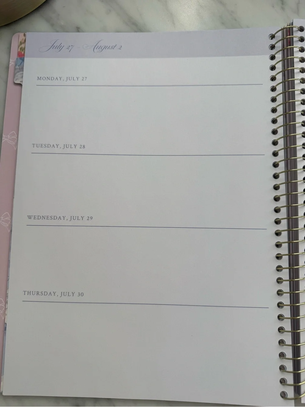 LoveShackFancy Blue Floral 2026-2027 Planner